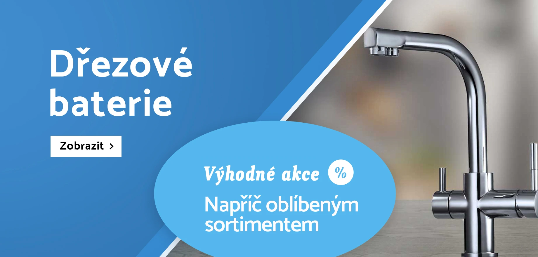 Dřezové baterie akce